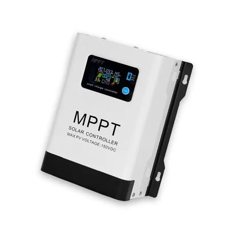 652F Solar Panel Regulator with LCD Display MPPT Solar Controllers for 12V-48V Power Systems Improved Control