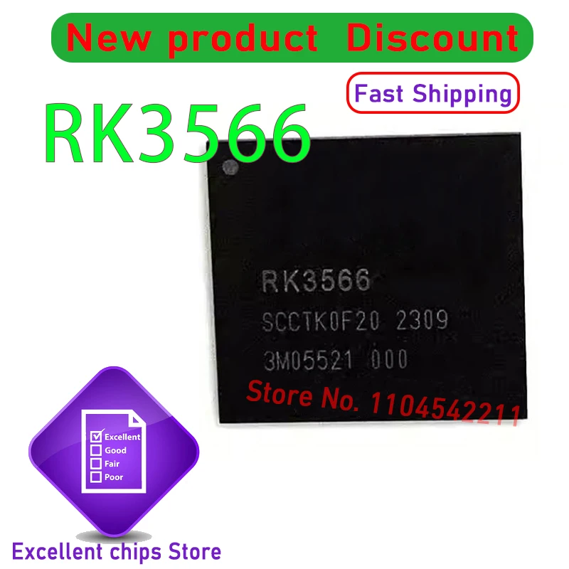 Original RK3566 3566 BGA-565 100% New and Genuine 1pcs/lot