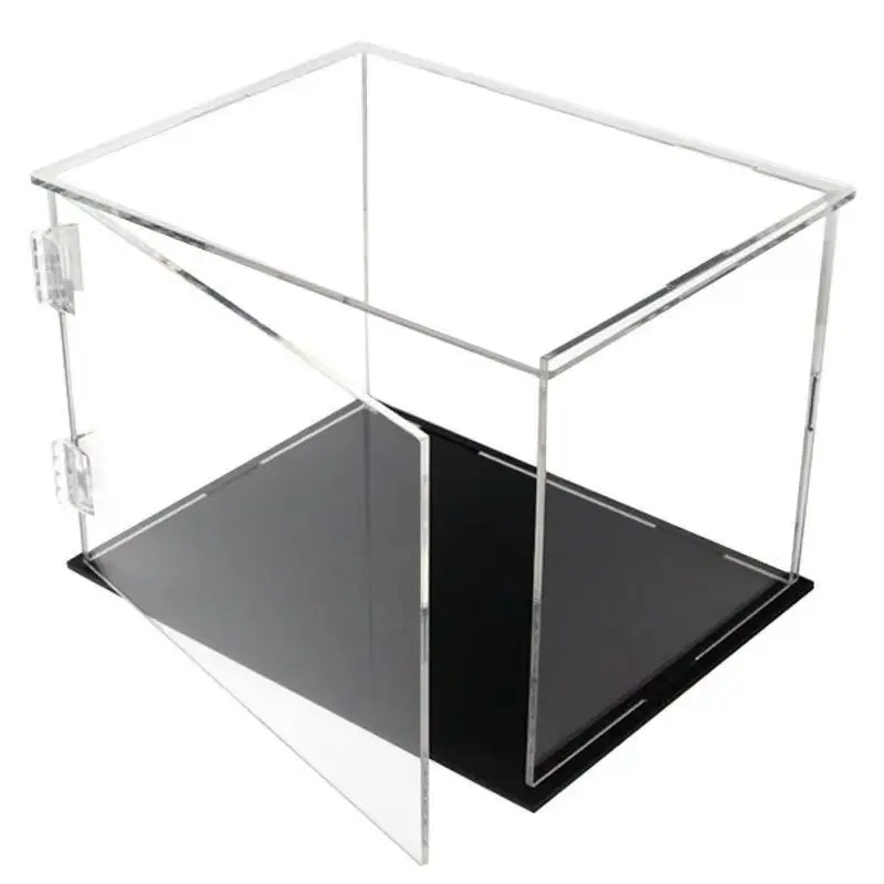 

Acrylic Display Case-Assemble Countertop Box for Display-Clear Display Box,Dustproof Protection Showcase for Toy Collectibles