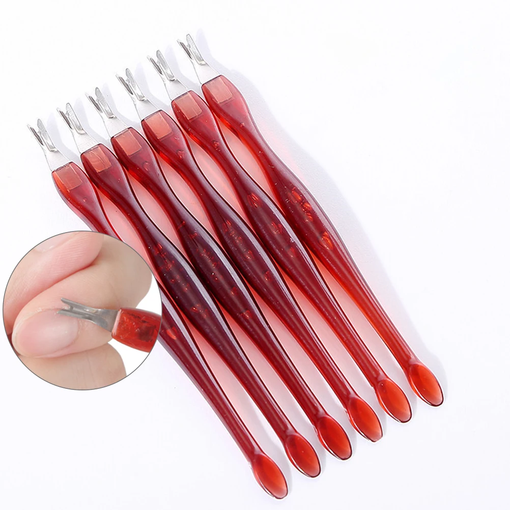 

Dead Skin Shovel Tool Cuticle Pusher Trimmer Stainless Steel Fork Spoon End Manicure Tools Home Professional Practical Gift