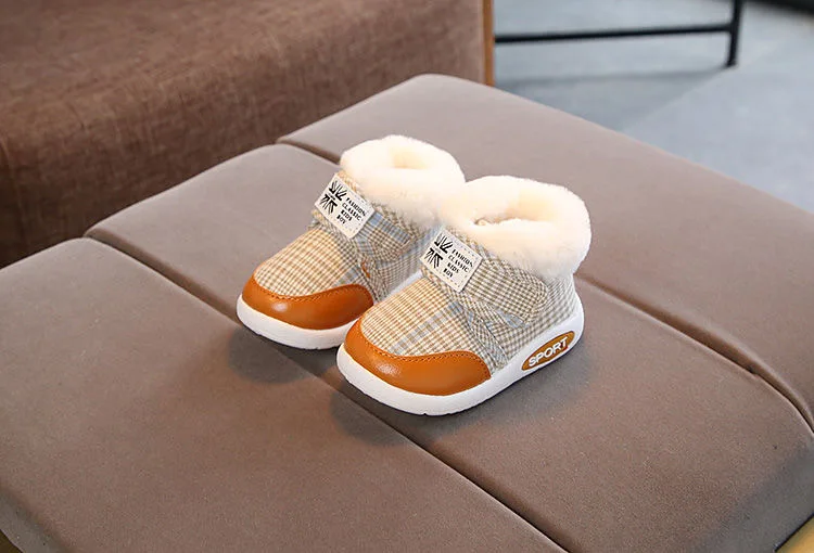 Kinder-Schneestiefel Winter Baby Jungen Warme Schuhe Kleinkind Mädchen Plüsch Gefütterte Verdickte Outdoor-Schuhe 0-5 Jahre Kinder Baumwollschuhe – Detail 12