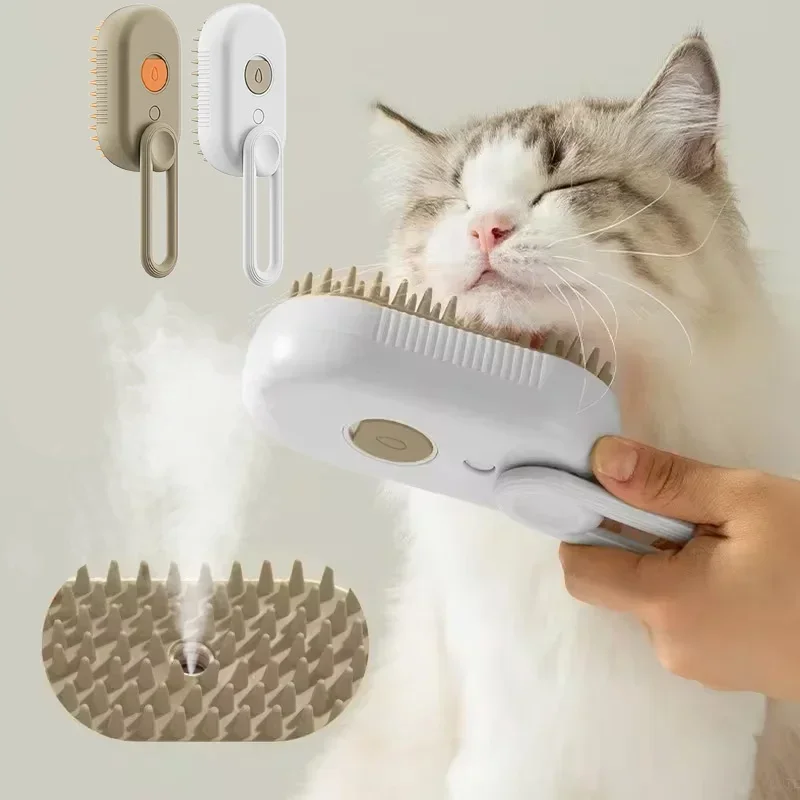 Electric Pet Brush Cat Steam Brush Steamy Dog Brush Electric Spray Cat Hair Brushes Massage Pet Grooming Comb Hair Removal Combs