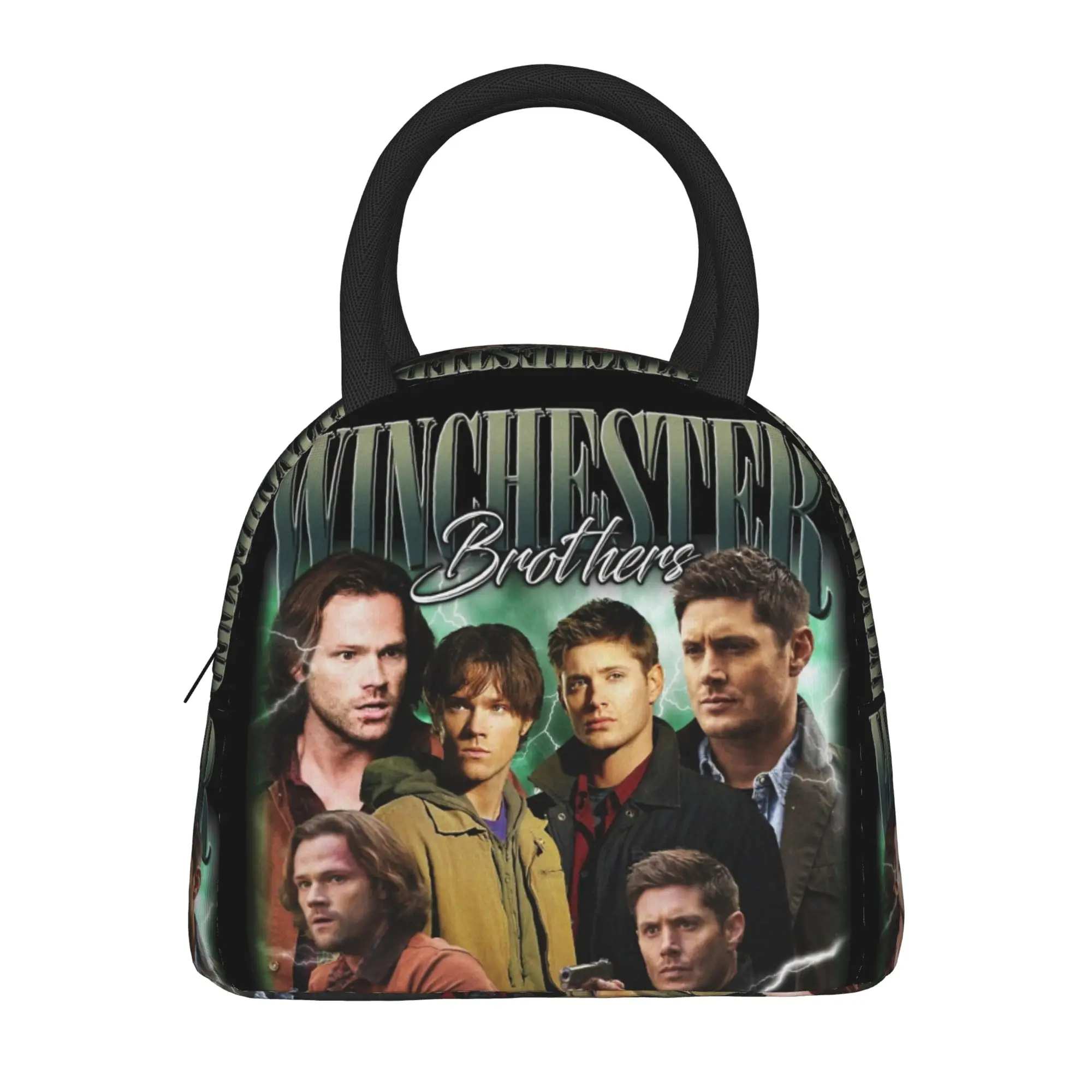 Dean Winchester Brothers Sam Supernatural Movie Lunch Bag para homens, lancheira casual, bolsa térmica, bolsa térmica oxford