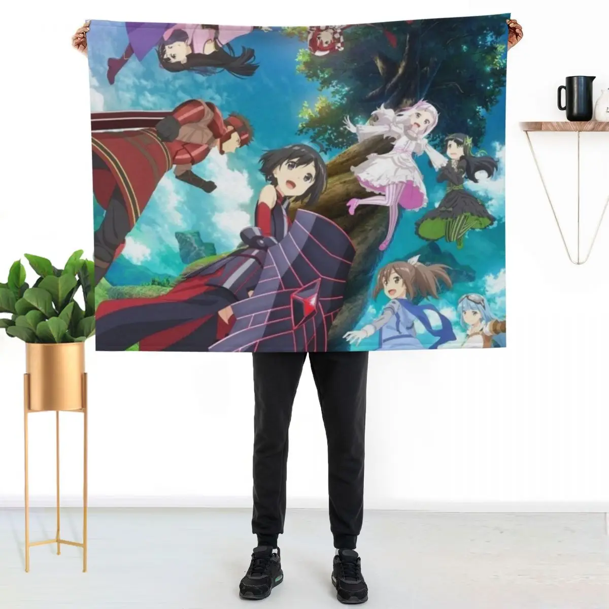 

BOFURI: I Don't Want to Get Hurt, so I'll Max Out My Defense 3 Throw Blanket Fluffy Cozy Throw Blanket for Home Decor