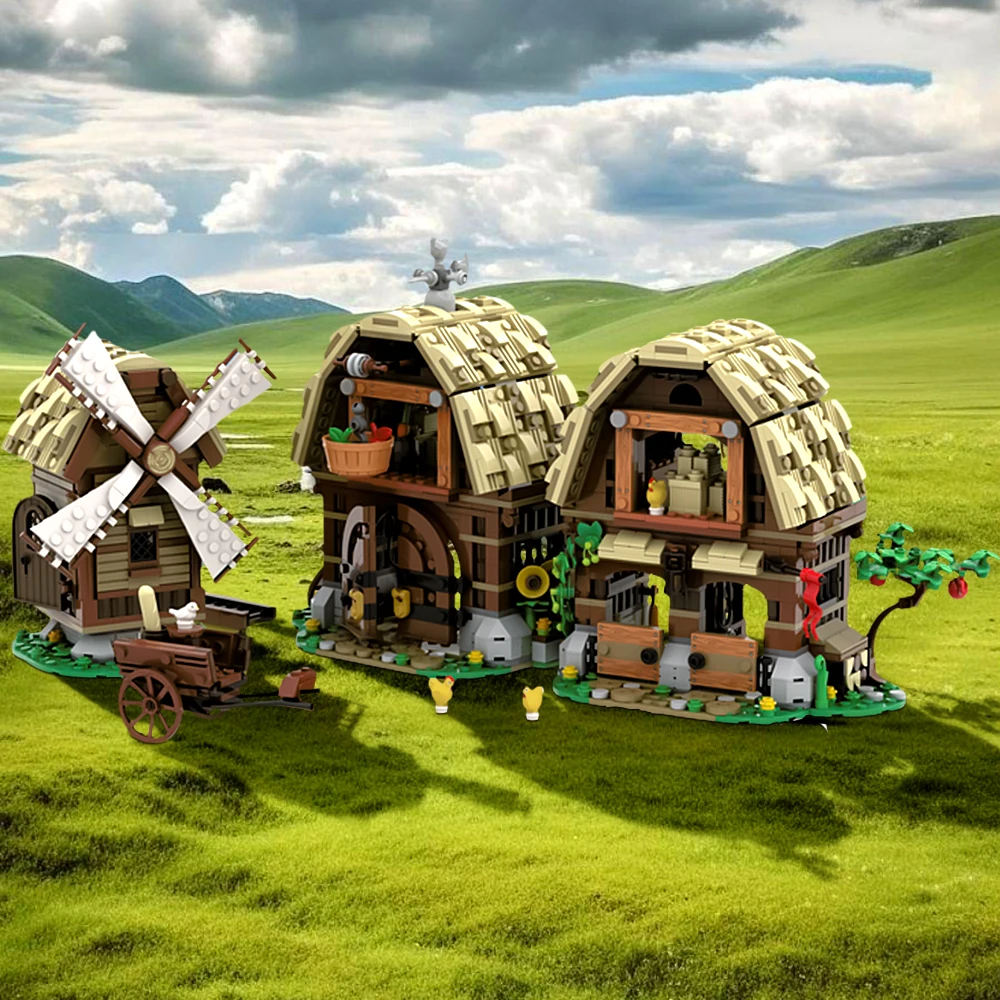 

MOC-162111 3739 Мельзовая деревня Ремейка — средневековый замок, строительные блоки, кирпичи