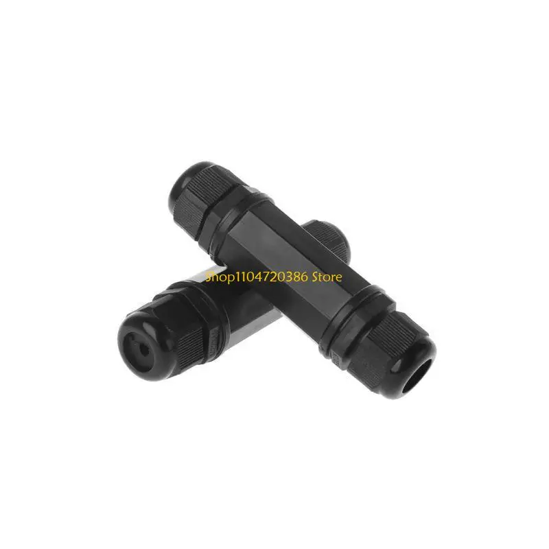 K0EA RJ45 Waterproof Connector IP67 Ethernet Network Cable Connector Double for Head