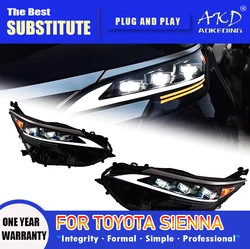 AKD Head Lamp per Toyota Sienna LED Headlight 2021-2022 fari Sienna DRL indicatori di direzione High Beam Angel Eye obiettivo del proiettore