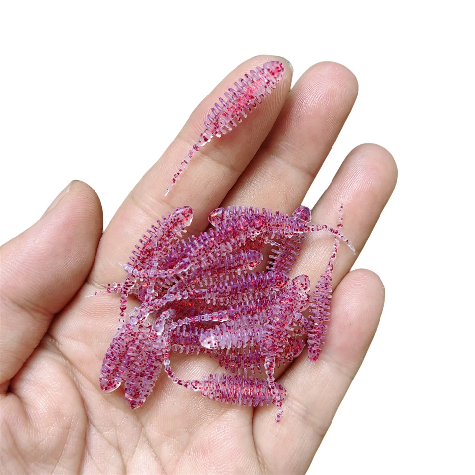 MUKUN 20PCS NEUE AJING Weicher Köder Rockfish Angeln Lockt 0,2g/3,5 cm MINI Künstliche Köder Swimbaits Jig locken Wobbler Wurm Tackle – Detail 13
