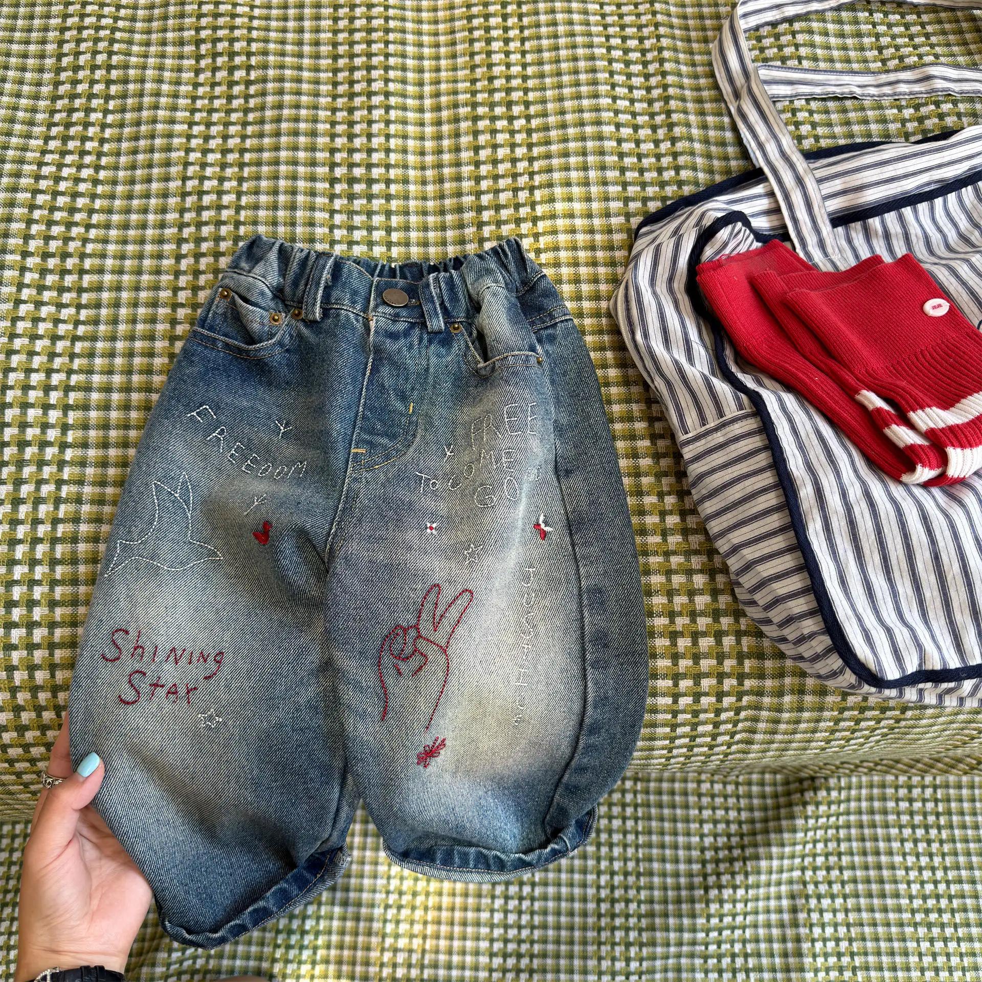 2026 Autumn New Girls Loose Jeans Fashion children Harem Pants Baby Trousers Kids Casual Denim Pants Toddler Clothes 6