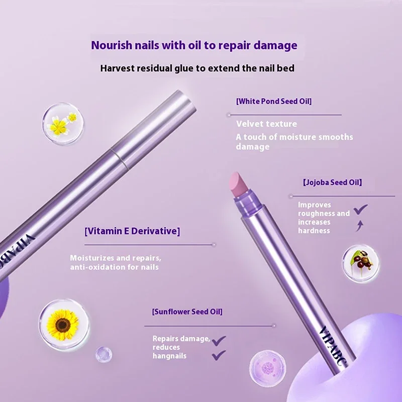 3In1 Keramische Nagelriemolie Fleuren Hydraterende Nail Cuticle Remover Pen Voedende Nagelverzorging Essentie Pen Reparatie Nagelschade