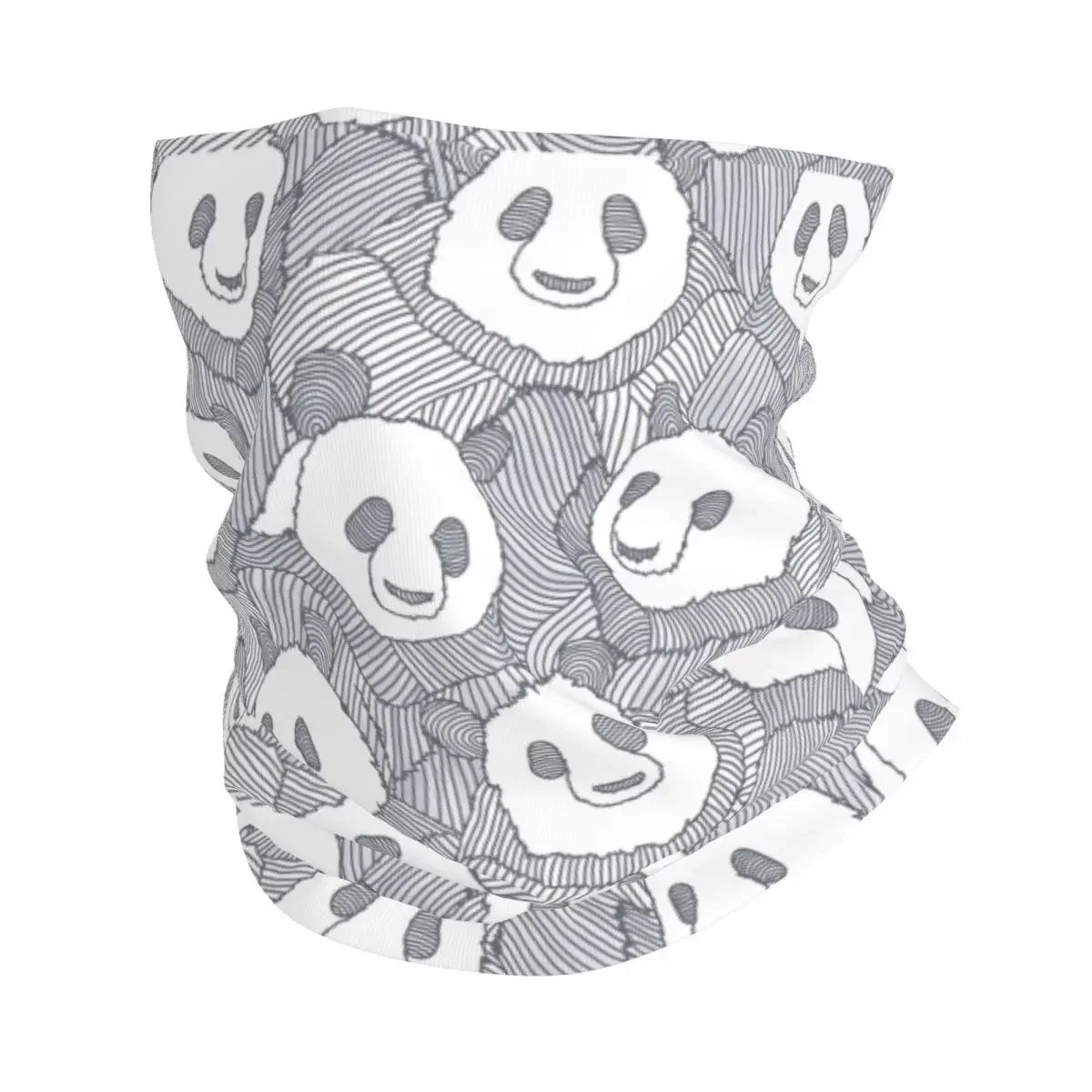 Panda Bandana Neck Gaiter Printed Cute Zoo Balaclavas Mask Scarf Multi-use Headband Outdoor Sports Unisex Adult All Season