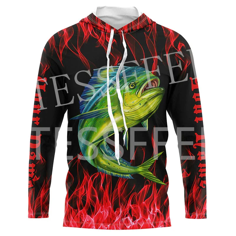 Custom Name Tuna Mahi Fishing Fisher Camo Tattoo Tracksuit Long Sleeves 3DPrint Pullover Harajuku Jacket Casual Funny Hoodies 23