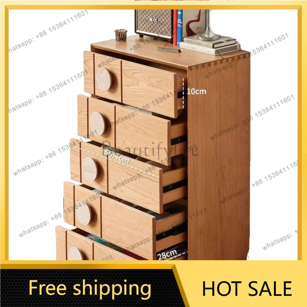 Factory Direct Sales North American Solid Wood Floor-to-ceiling Bucket Cabinet Household Medieval Storage Storage Bucket Cabinet