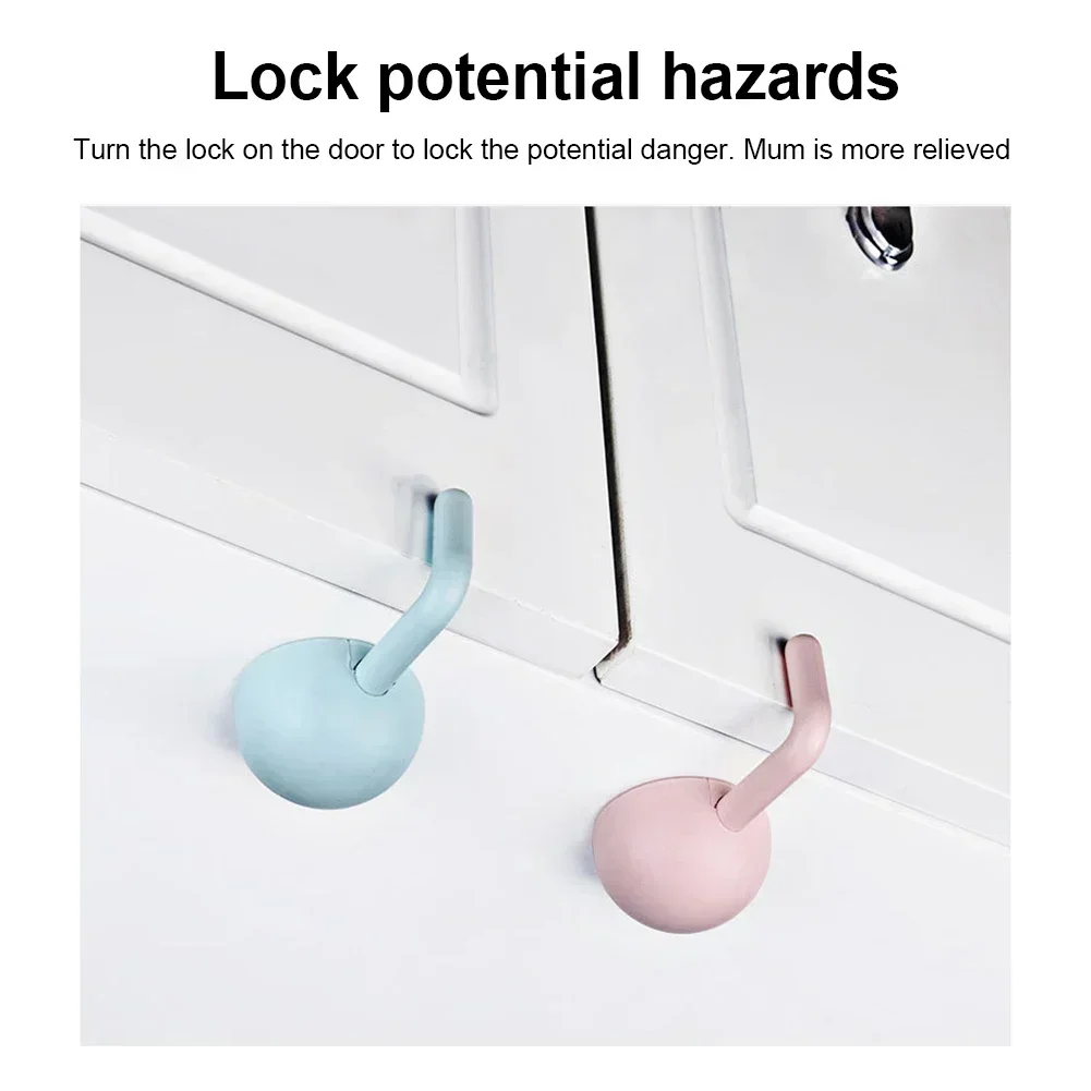 Multifunctional Baby Safety Lock Anti-Pinch Hand Children Safety Cabinet Door Drawer Locks Security Refrigerator Buckle