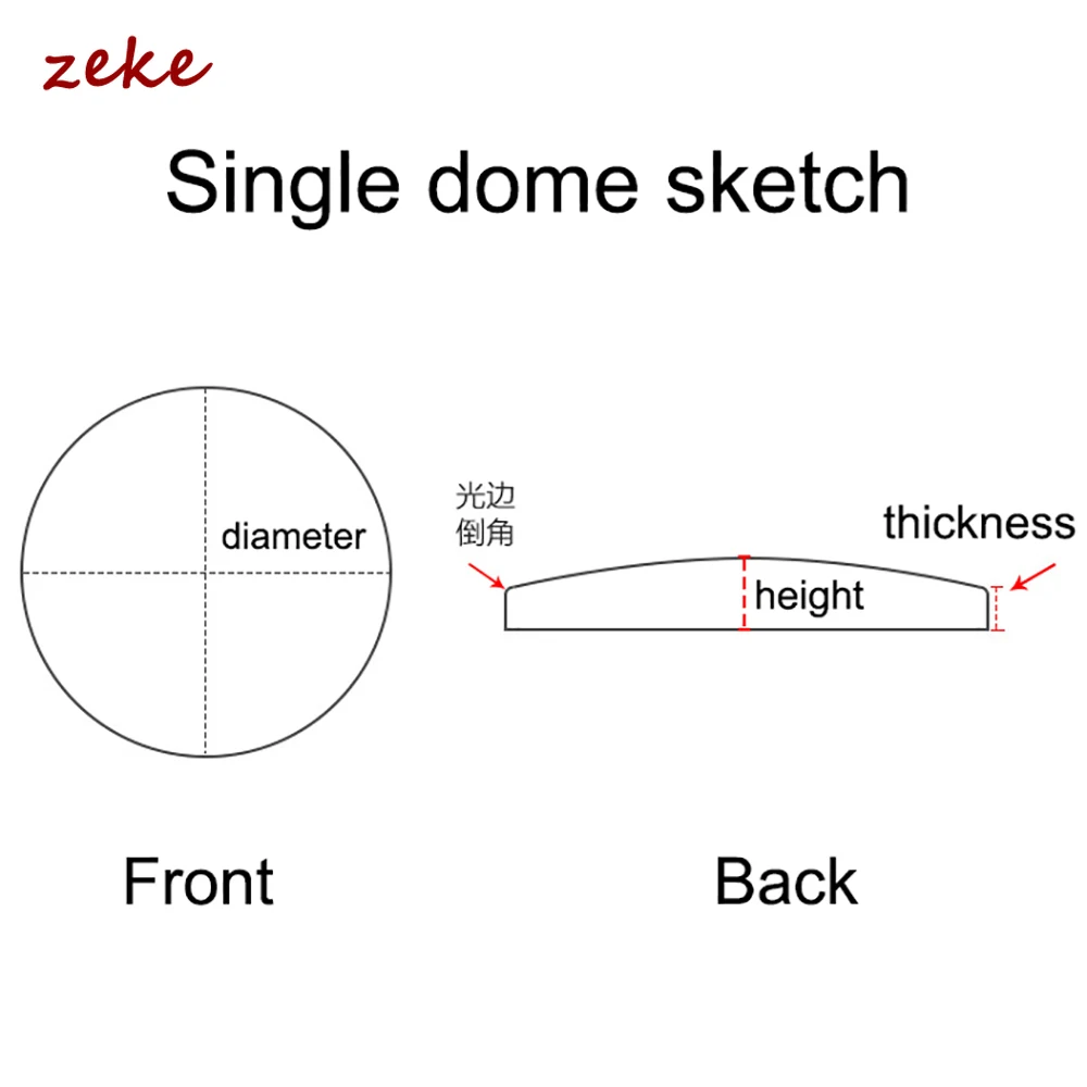 Single Dome Watch Glass Replacement 1.0mm/1.5mm/2.0mm Thick in Diameters 28-38mm Transparent Crystal 29mm 30mm 31mm 32mm 34mm 36 view 6
