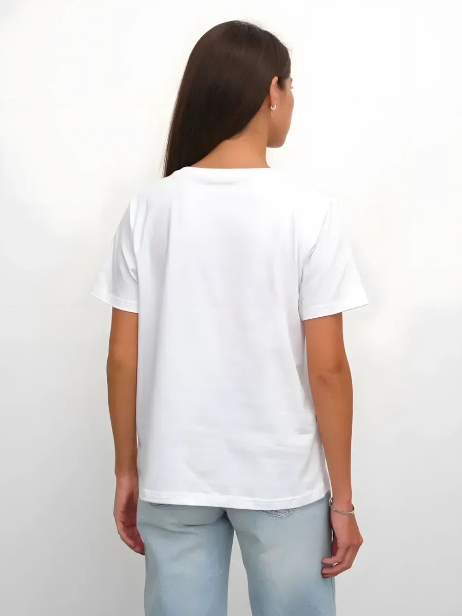 Plus Size Women'S Anime Graphic T-Shirt - Cute Witch & Chicken Design, Soft Breathable Everyday Shirt for Casual Outfits