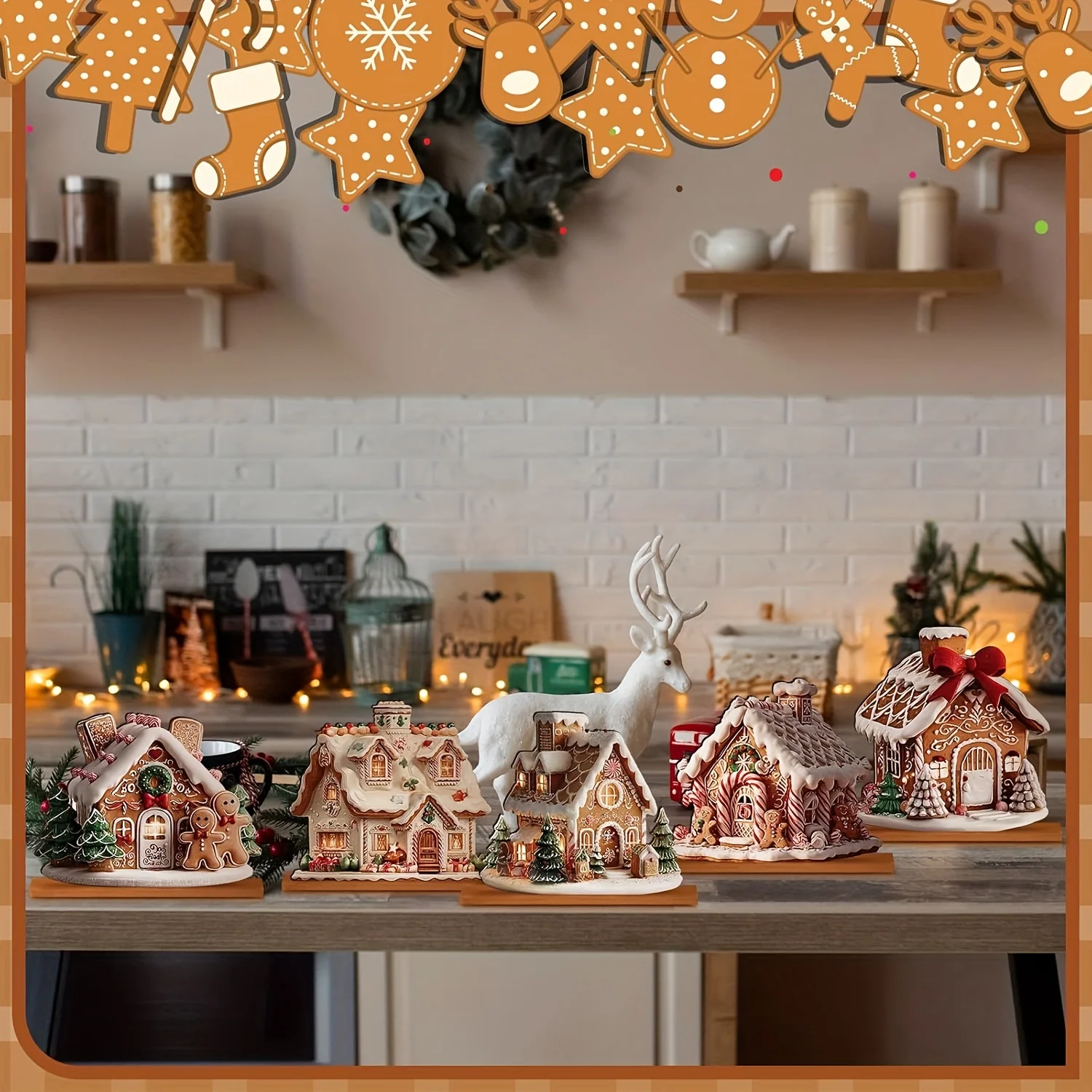 5-Piece Gingerbread Christmas - Home Fragrance Gingerbread ulasan dan harga