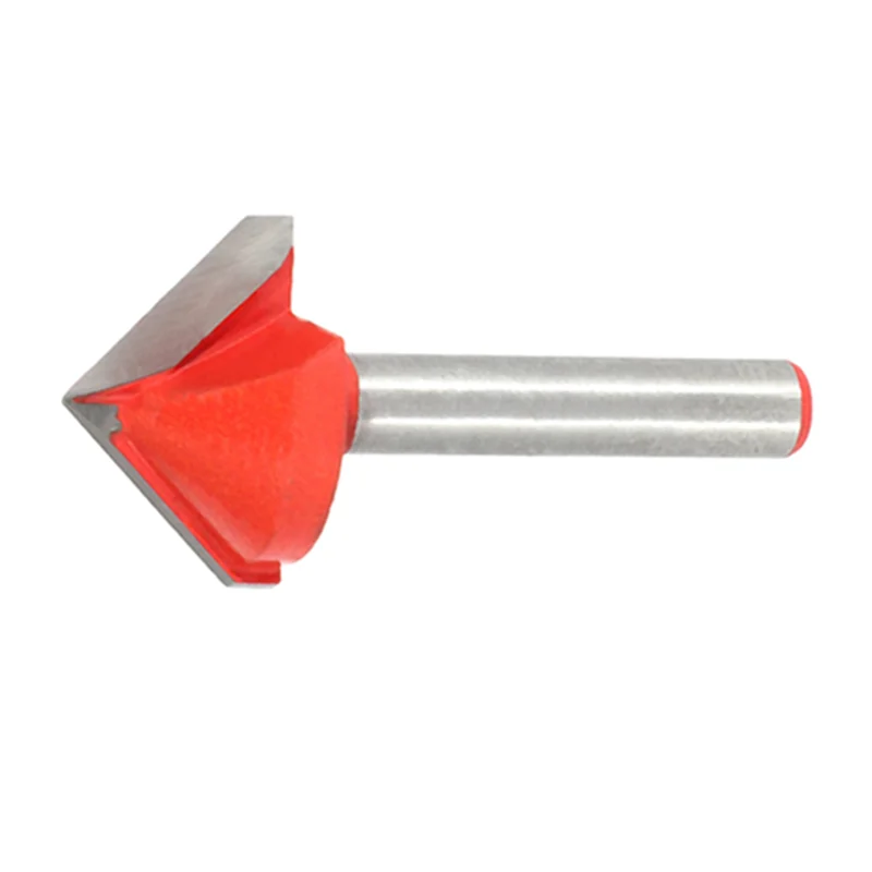 ABRW-4X Incisione CNC Punta con scanalatura a V Punte 3D Router Intaglio Utensile da taglio 90 gradi 6Mmx22mm