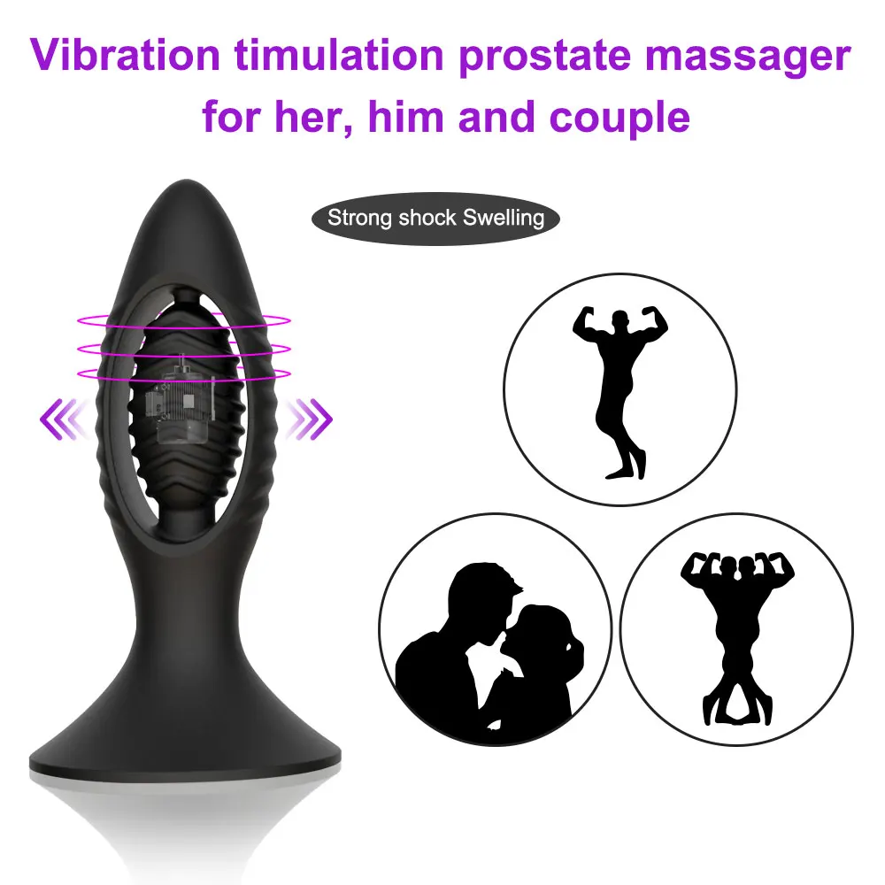 Gratis Schip Afstandsbediening Seksspeeltjes Goederen Voor Gay Anale Plug Wearable Vibrator Prostaat Massager Met Draadloze Ass Dilatator Anale