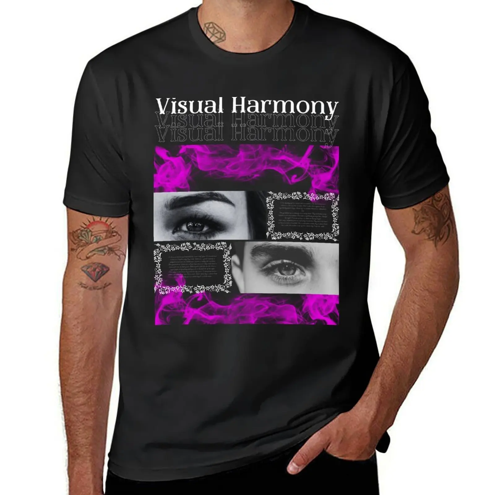 Visual Harmony T-Shirt cute clothes plain for a boy men clothings