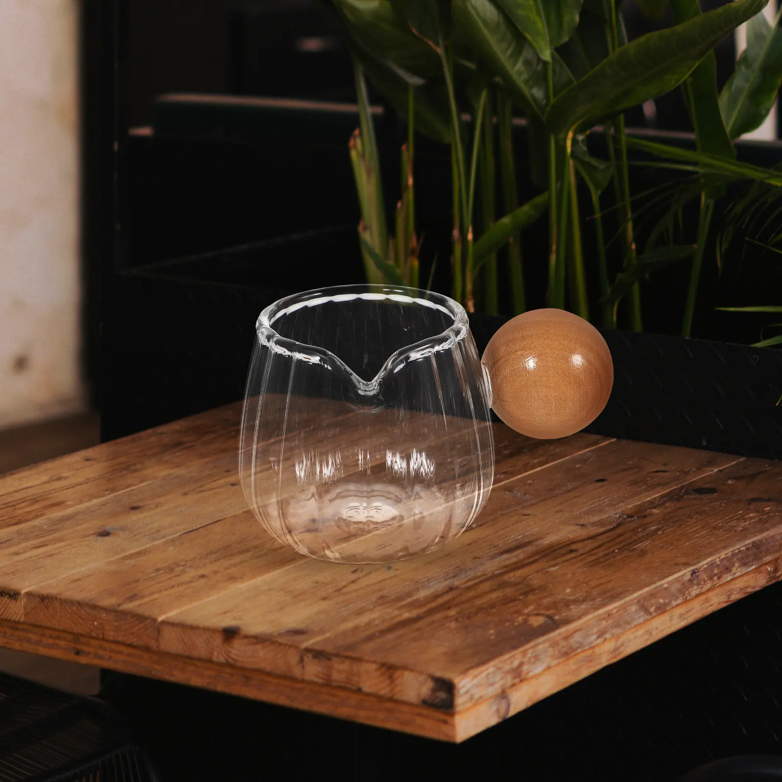 

Стеклянный кувшин для молока 60 мл, маленький полосатый контейнер для сливок, дозатор для кофе, сиропа, молочник, мини-стеклянный кувшин