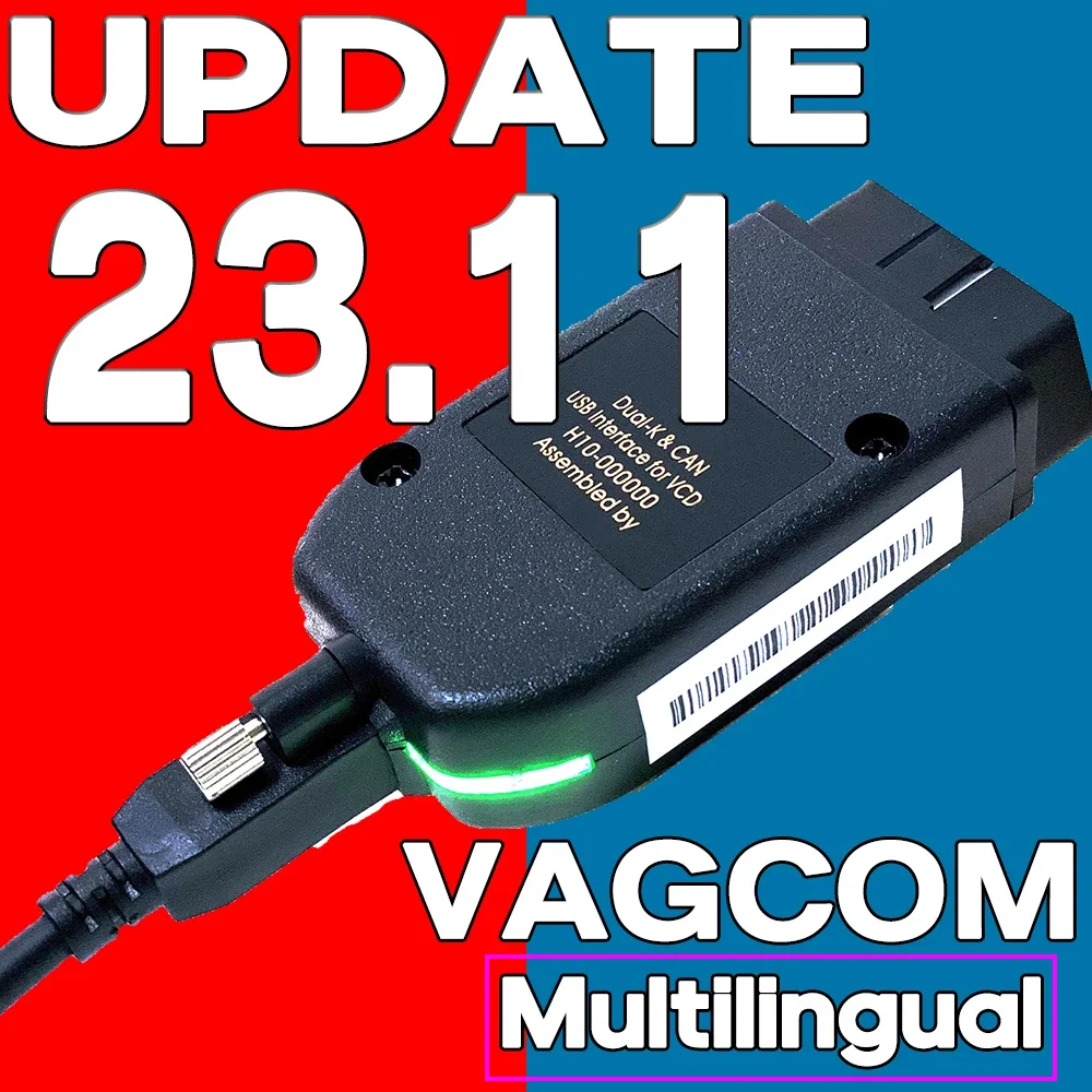 2024 NEWEST Upgrade 23.11 VAG Tool  VAG COM HEX V2 Cable  Diagnostic Cable Multi-Language OBD2 Scanner HEX V2 VCDS TOOL