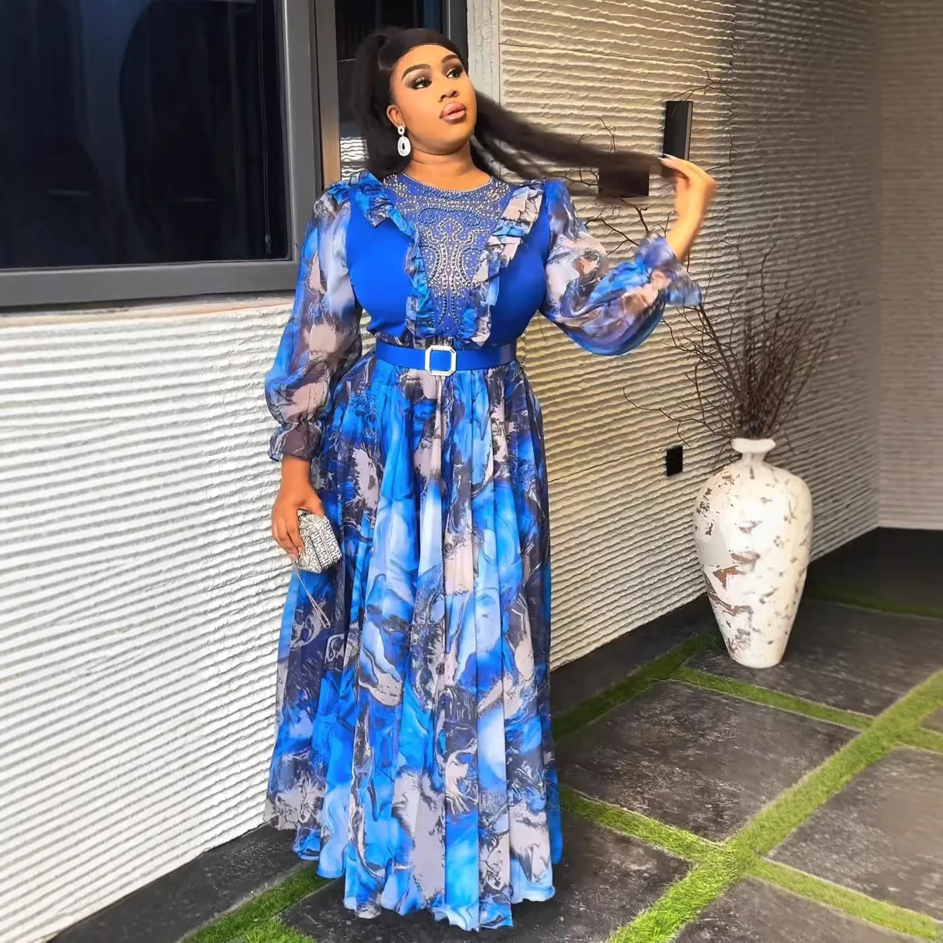 African Evening Dresses for Women Elegant Turkey Muslim Wedding Party Long  Dress Ankara Ladies Clothing Plus Size Luxury Gown - AliExpress 200000532