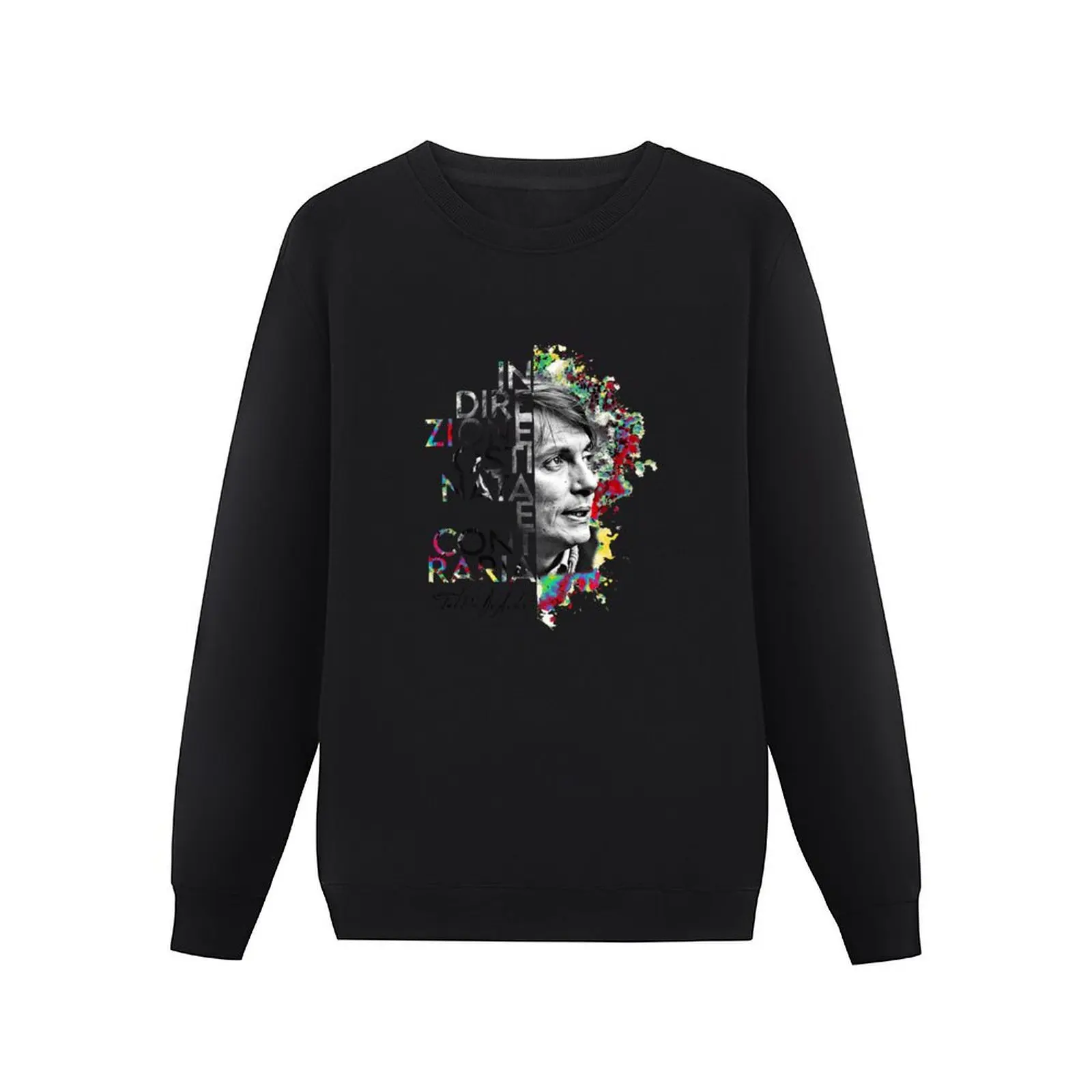 Fabrizio De André - In Direzione Ostinata e Contraria: Illustrated Pullover Hoodie aesthetic clothing sweatshirts men