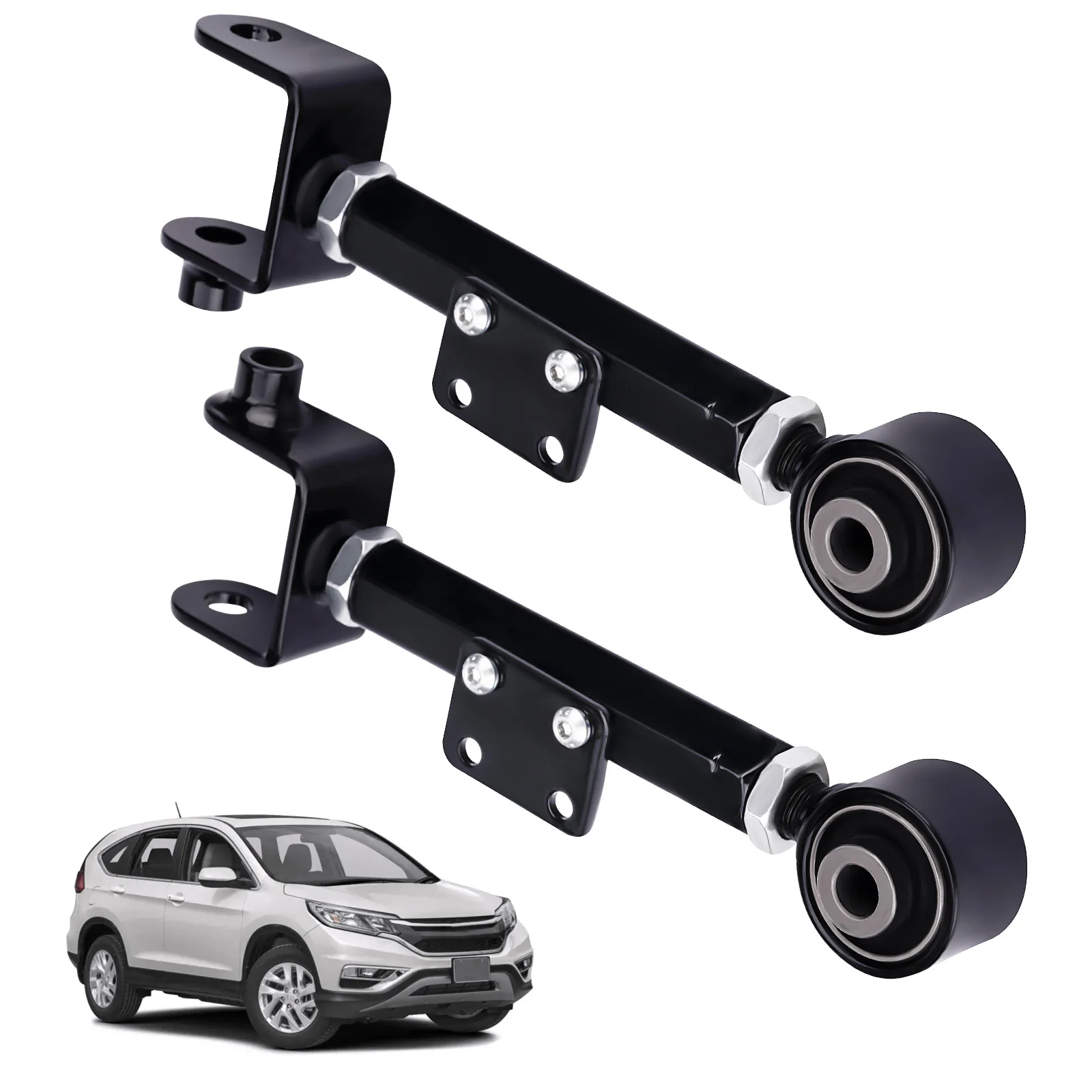 2x ด้านหลัง Camber แขนควบคุมชุด Toe Arms สําหรับ Honda CR-V 2007-2016 FWD/AWD