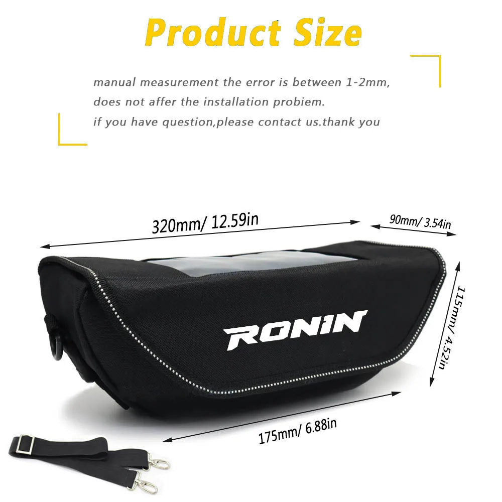 Per tv RONIN ronin Ronin accessorio moto borsa di navigazione impermeabile e antipolvere per manubrio