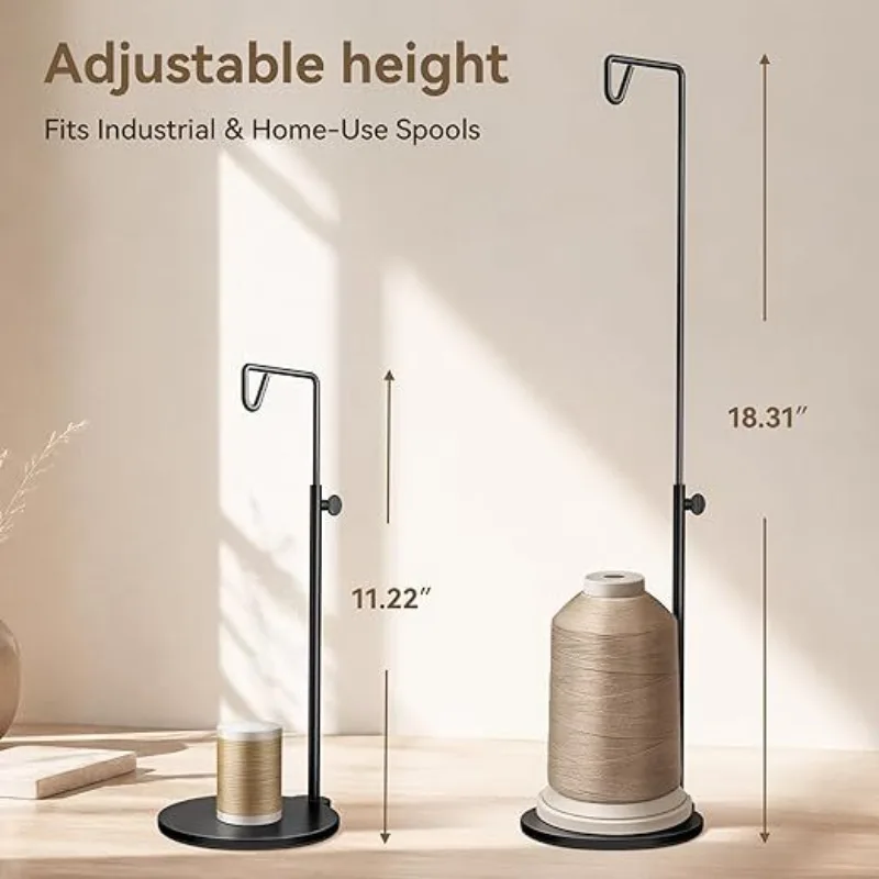 Vertical Adjustable Sewing Spool Holder, Universal Thread Stand for Home & Industrial Sewing, Thread Storage Rack