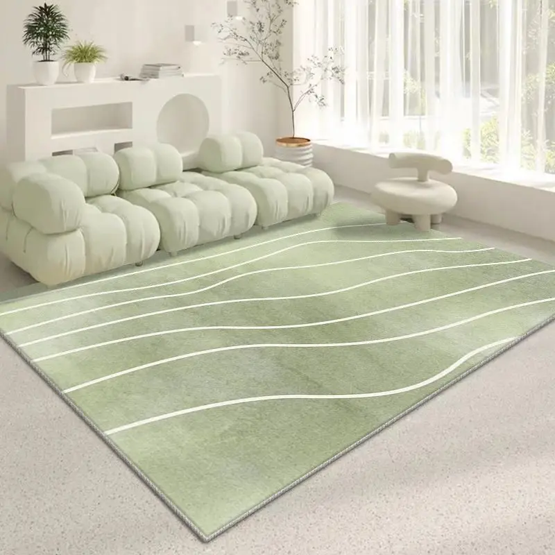 

VIKAMA's Simple, Fresh And Green Living Room Carpet Is Anti-Slip And Waterproof, Suitable For Bedroom And Living Room Home Decor