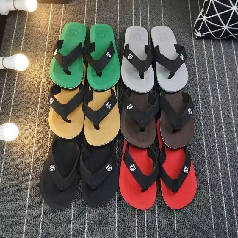 2026 New High Quality Men Flip Flops Non Slip Fashion Beach Sandals Casual House Slippers For Outdoor Indoor Daily Walking Wear