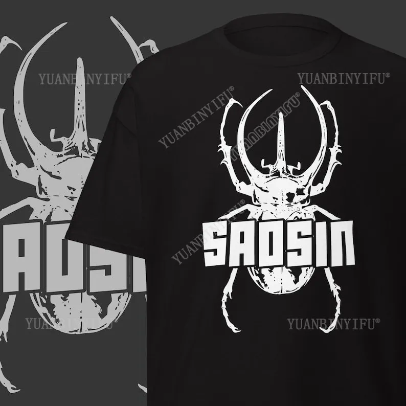 

Футболка Saosin, модная футболка-готическая Death Melodic Thrash Metal Band, рубашка с короткими рукавами, мужская одежда, футболки с графикой