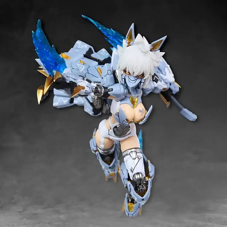 NUKE MATRIX Mad Wolf Cyber Forest Fantasy Girls Wolf Girl Mobile Suit 16cm Anime Action Figure Assembly Model Kit Toy Gift