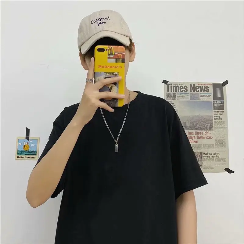 

Qui Dry Breathable Ice Silk Свободная мужская футболка ort Sve Летняя спортивная мужская повседневная круглая футболка Five Sve