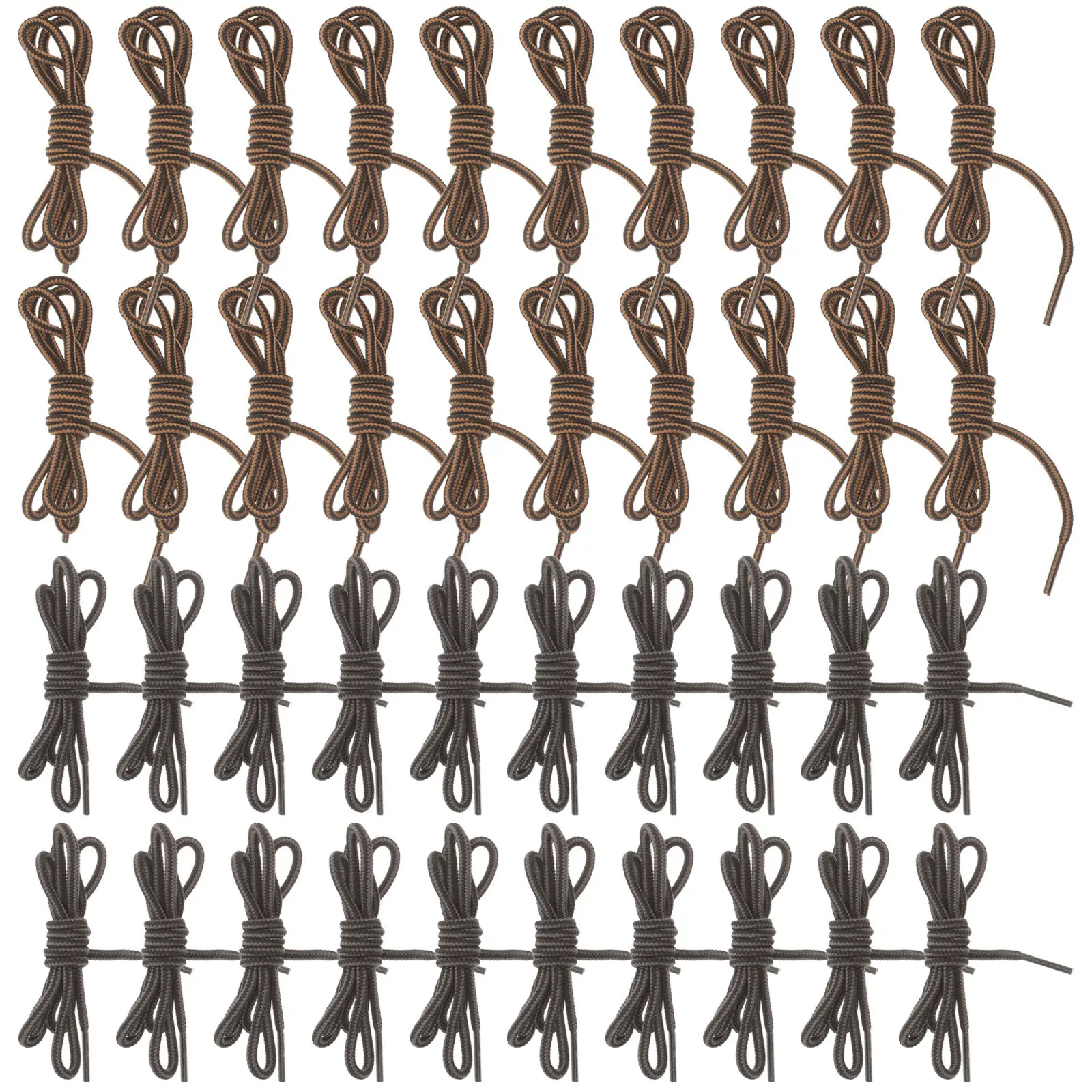10Pairs Shoelaces Polyester Wear Resistant Replacement Laces for Athletic Shoes Boots Casual Sneakers Rope Laces