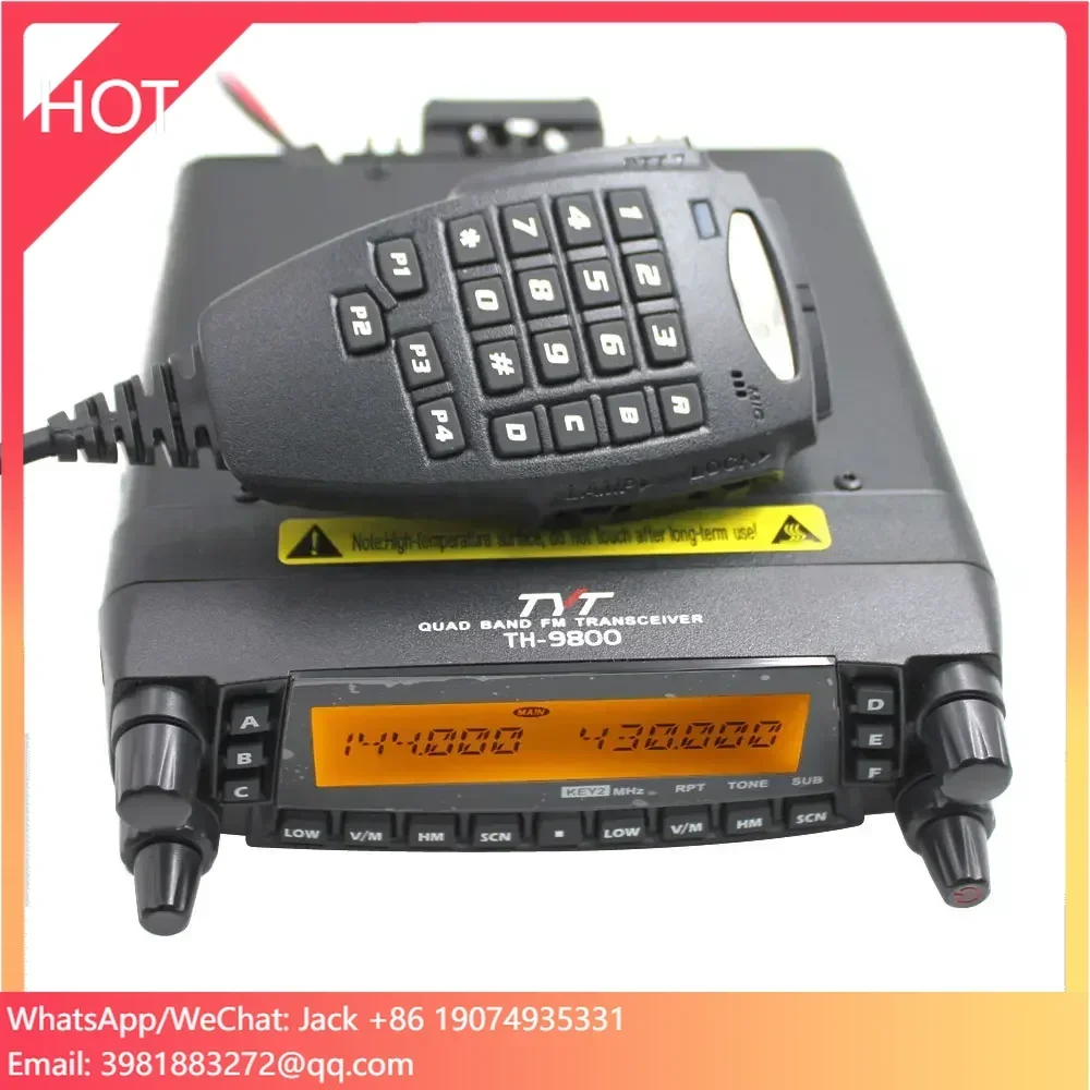 

Latest Version TYT TH-9800 Quad Band 29/50/144/430MHz 50W Walkie Talkie Upgraded TH9800 809CH Dual Display Mobile Radio Station