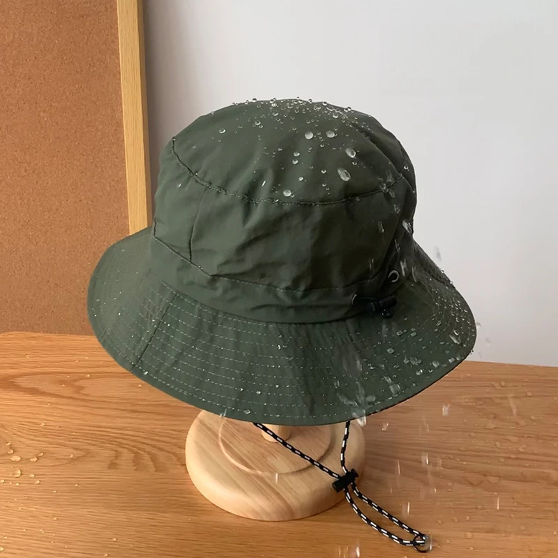 Waterproof fisherman hat, foldable, suitable for carrying a bag, summer thin and quick-drying outdoor hiking hat,