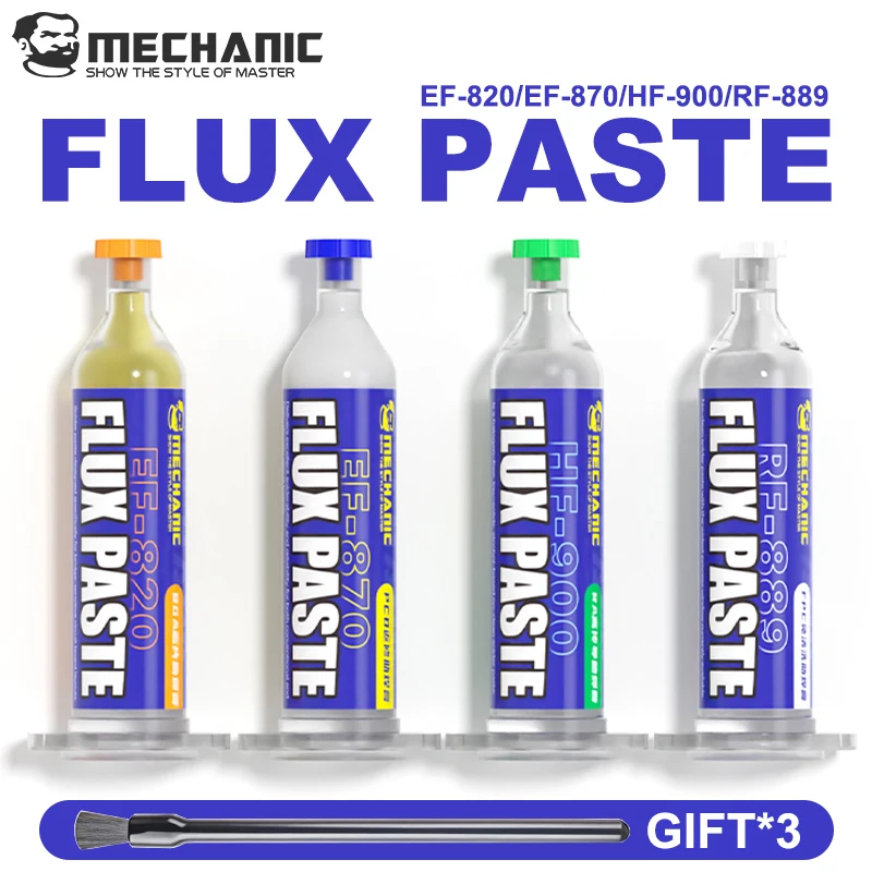 MECHANIC S Series 20ML Lead-Free No-Clean Flux Paste for BGA PCB FPC IC Chip Soldering Phone Motherboard Repair Tools