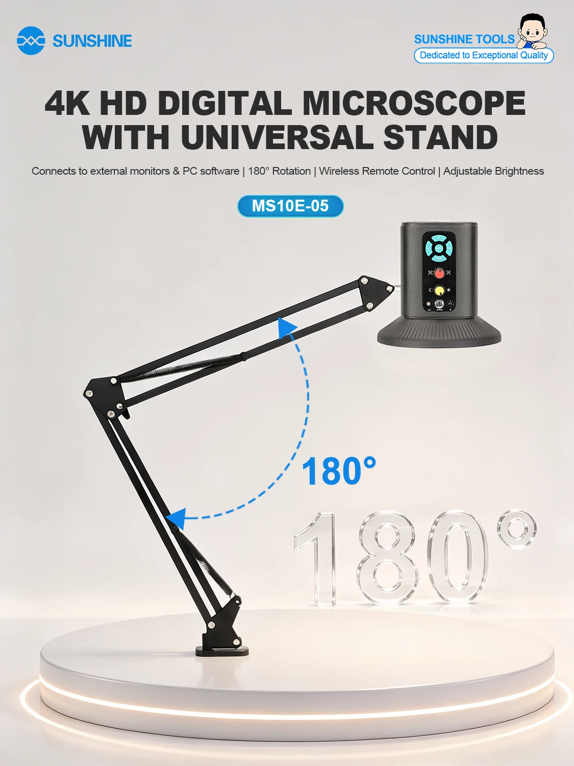 SUNSHINE MS10E-05 4K High-definition Electron Microscope (Universal Bracket/Without Screen)