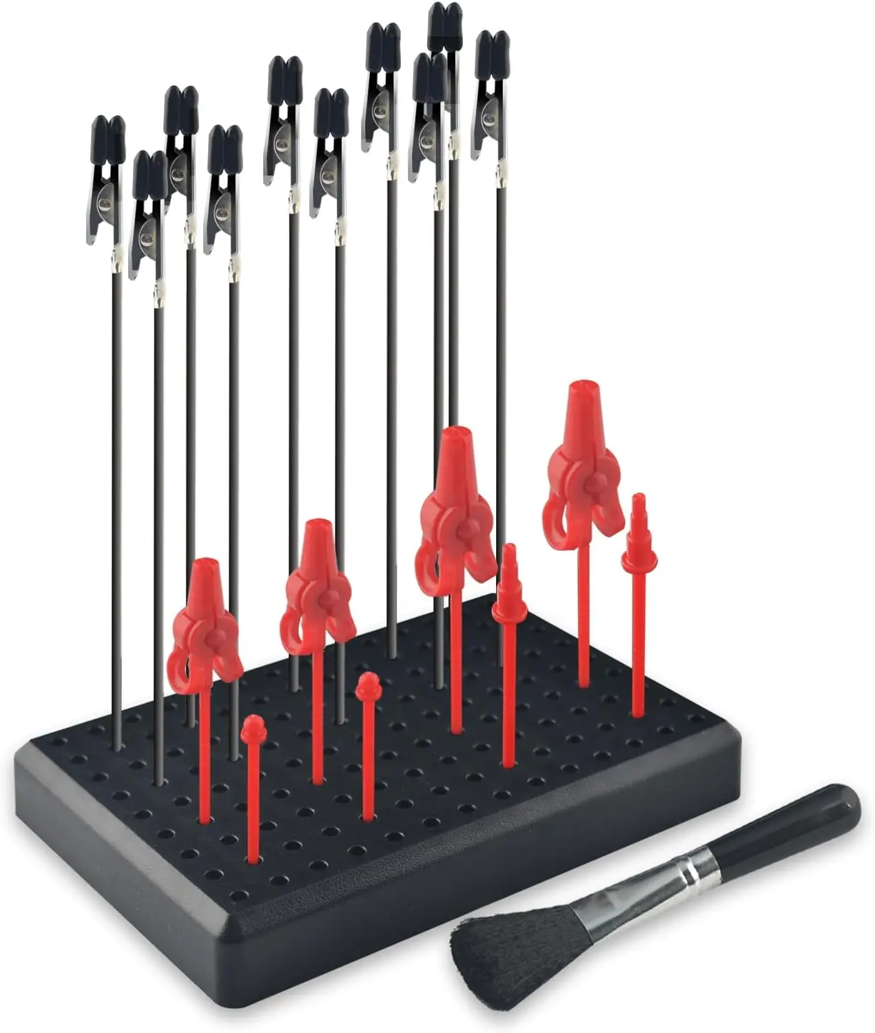Joystar Painting Stand Base Holder with 18 PCS Plastic Gundam Model Painting Alligator Clip Sticks for Holding Model Parts DIY