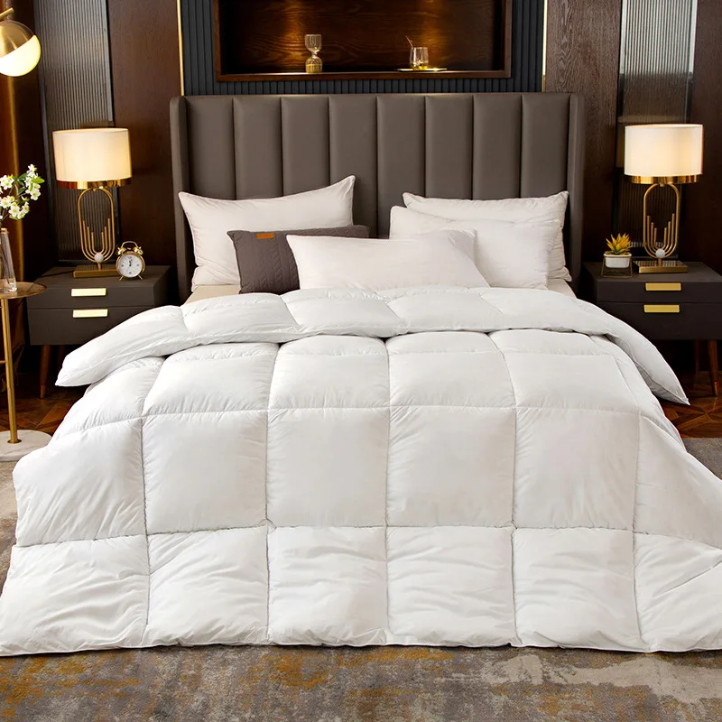 Down comforter, white goose down home dormitory blanket, winter all cotton thick quilt core, winter quilt, pure cotton quilt