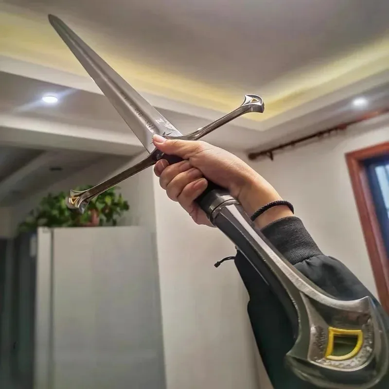 CyCos 1/1 132 سنتيمتر Lord II Aragorn Narsil Narthil Anduril معدن طويل السيف الجدار الشنق تأثيري زي حفلة الدعائم لم يتم شحذها #2