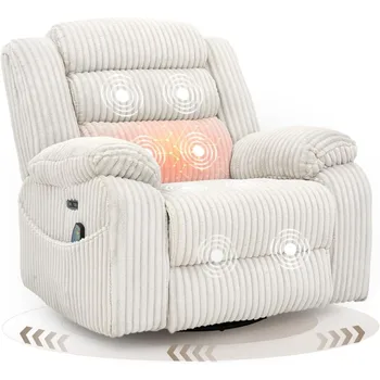 Power Swivel Rocker Massage Recliner 1