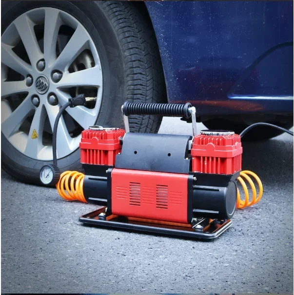 Maximum Inflation Flow 300L Fast Inflating Car Tire Pump, Double Cylinders Heavy Duty Air Compressor for  Truck SUV ATV