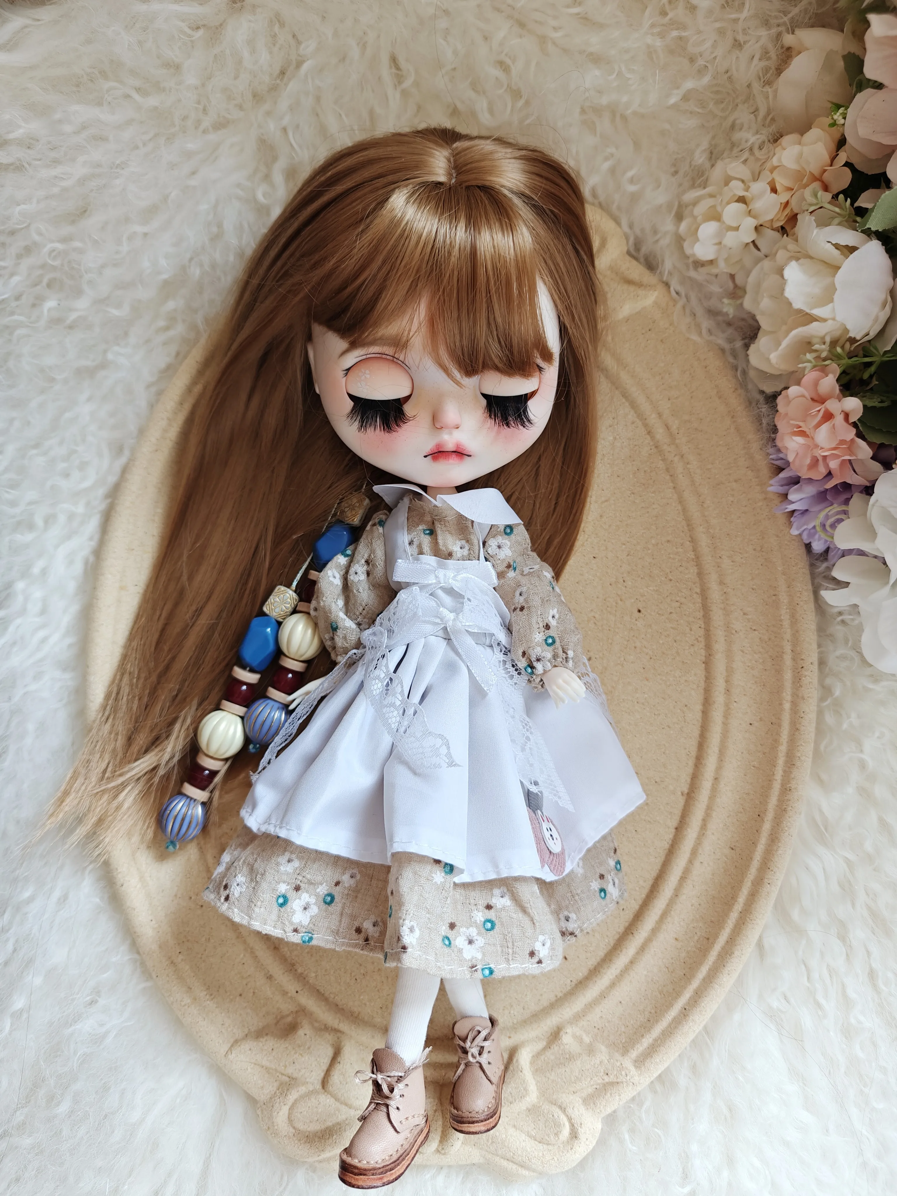 ICY DBS Blyth Doll Toys for Girls  dress spring cute skirt setOB22 OB24 AZONE accessories blythe doll clothes