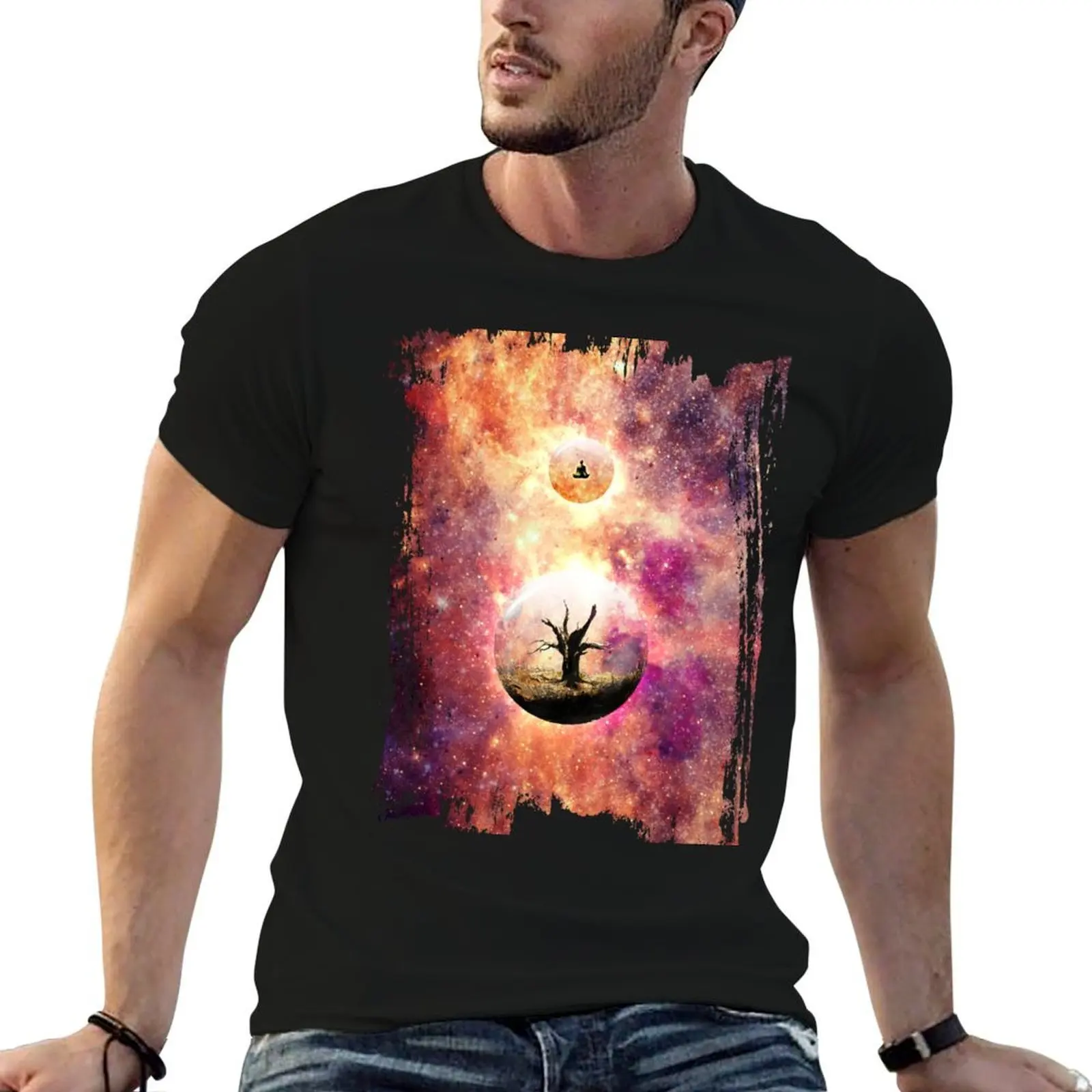 T-shirt « La mort est la voie de l'admiration » en taille plus, couleur unie