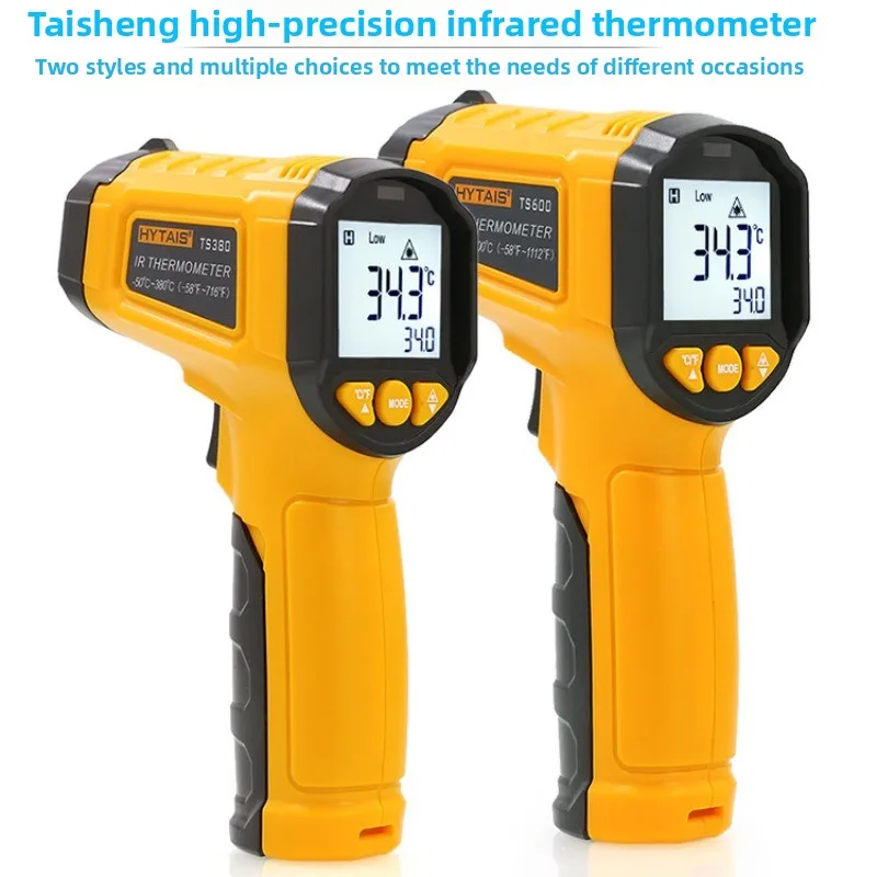 

ИК-термометр-пистолет GS LCD с лазерным наведением, цифровой, ручной, для измерения температуры от -50 до 380°C ° С/600 ° Бесконтактный термометр