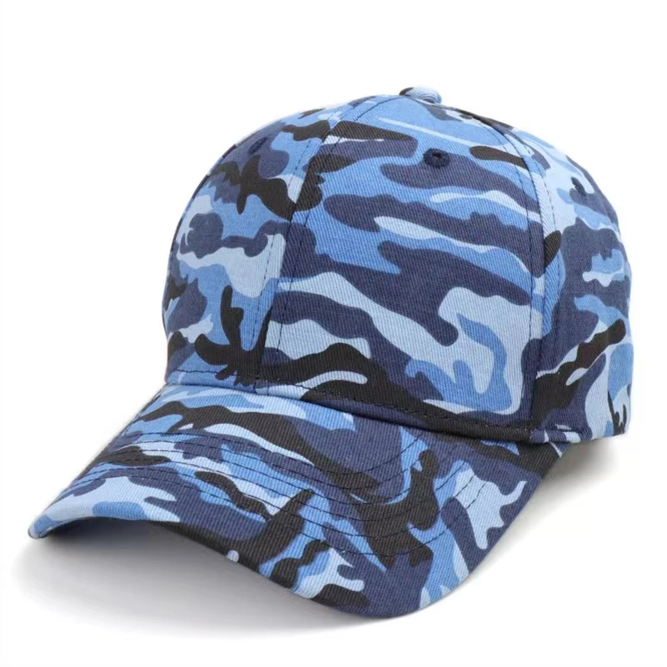 A new men and women\'s camouflage printed baseball cap, fashion and leisure outdoor activities group built, adjustable sun visor